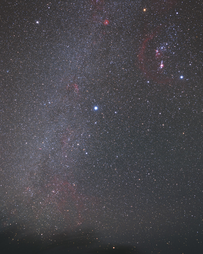 Winter Triangle and Canopus